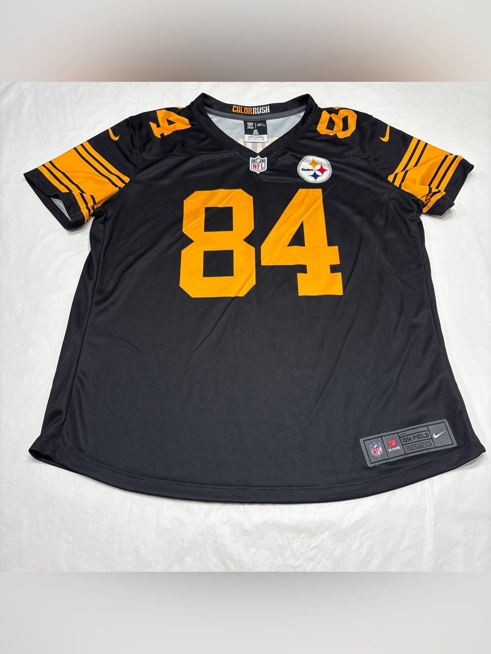 Pittsburgh Steelers #84 Antonio Brown Jersey Nike Color Rush Woman’s Large